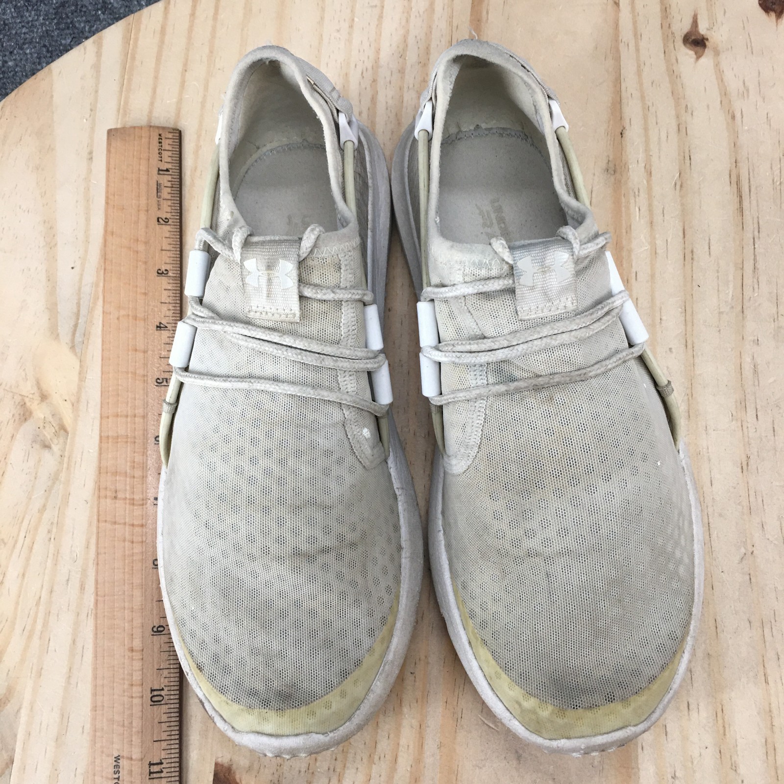 Under Armour Shoes Youth 6.5 Off White RailFit 1 Running Sneakers Athletic thumbnail 6