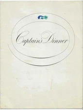 ISLAND PRINCESS Captains Farewell Diner Caviar, Lobster, Pheasant; P&O, ca. 1979