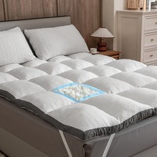 Memory Foam Mattress Topper Queen - 2000GSM Pillow Top Mattress Topper Queen ...