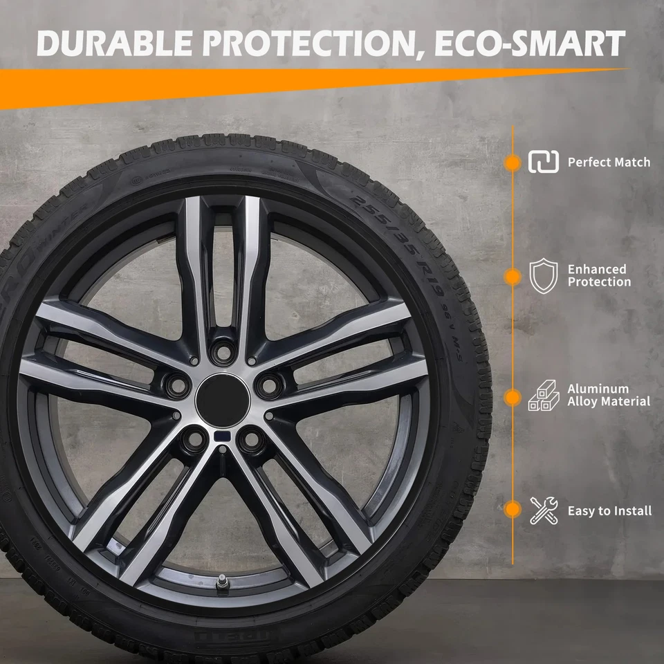 Protector de anillo de llanta 4x 18" para buje de rueda de coche R18 negro/rojo para Toyota Avalon 2013-15 Foto 4 de 4