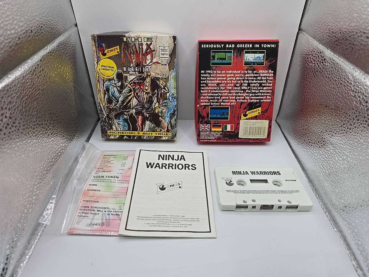 ZX Spectrum Game Tapes - The Ninja Warriors : Virgin Games Ltd