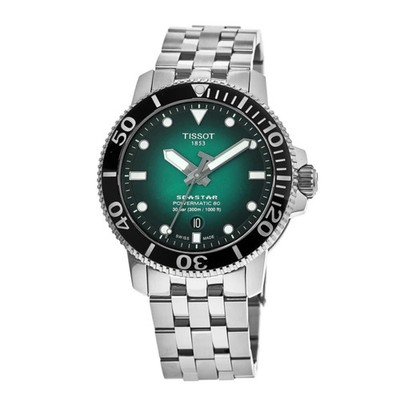 New Tissot Seastar 1000 Automatic Green Dial Men's Watch T120.407.11.091.01