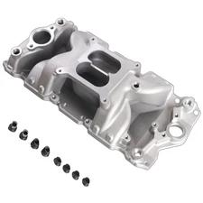 Dual Plane Air-Gap Intake Manifold 7501 For 1955-1986 Small Block Chevy 262-400