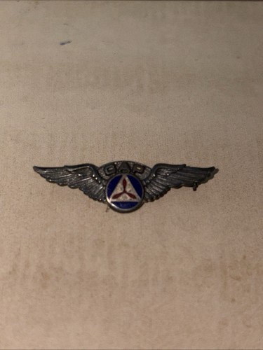 Small Civil Air Patrol CAP Pilot Wings Lapel Pin Tie Tack Aviator
