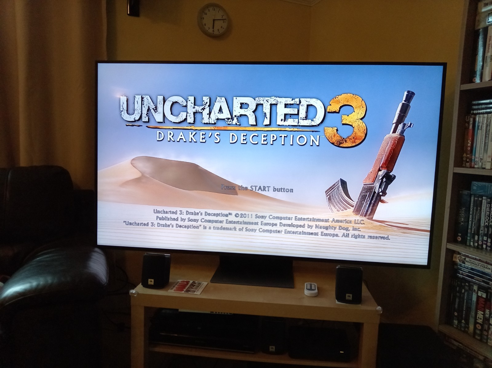 PS3, Model no: CECHJO3. GC. 40gb model, 1 controller, 7 games, Blu-Ray player.