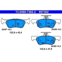 ATE 13.0460-7362.2 Bremsbelagsatz FüR Honda Jazz GR GS