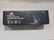 Mossy Oak Rechargeable Flat Flashlight 1200LM Slim LED Work Light w/ Magnet  Cl
