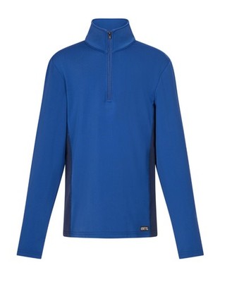 Kerrits Kids Rail Side Quarter Zip Tech Top Solid - True Blue Size Small 