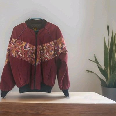 Vtg Award Design Western Apparel Jacket Adult Small Burgundy 