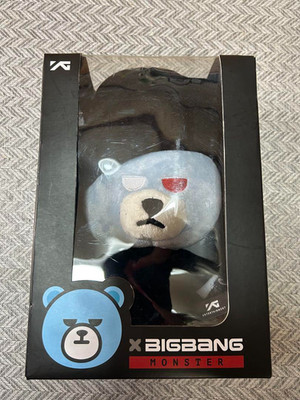 KRUNK x BIGBANG Official YG Bear Plush Toy T.O.P Version Blue Doom