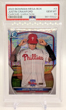Justin Crawford 2023 Bowman Chrome Mega Image Variation Refractor PSA 10 🔥🔥