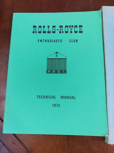 Vintage Rolls Royce Enthusiasts’ Club Technical Manuals 1972 1978 1984 - Picture 2 of 19