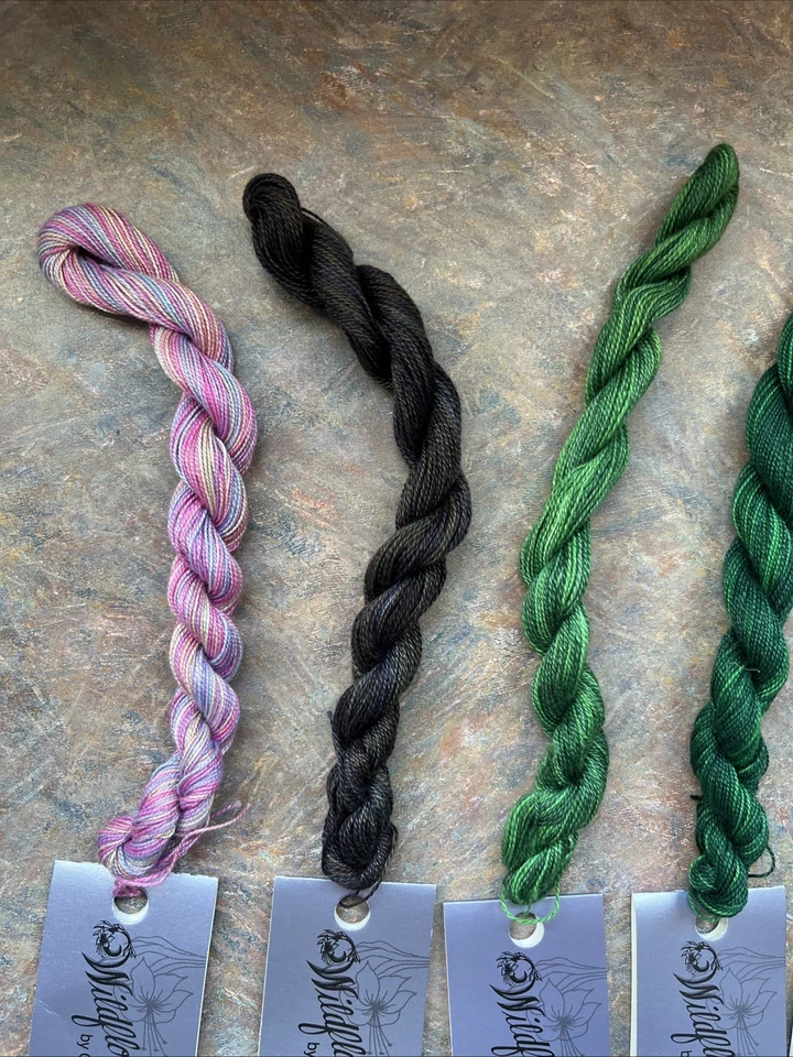 Lot of 10 - Wildflowers by Caron Cotton Thread Needlepoint Cross Stitch VARIOUS - Image 2 of 4