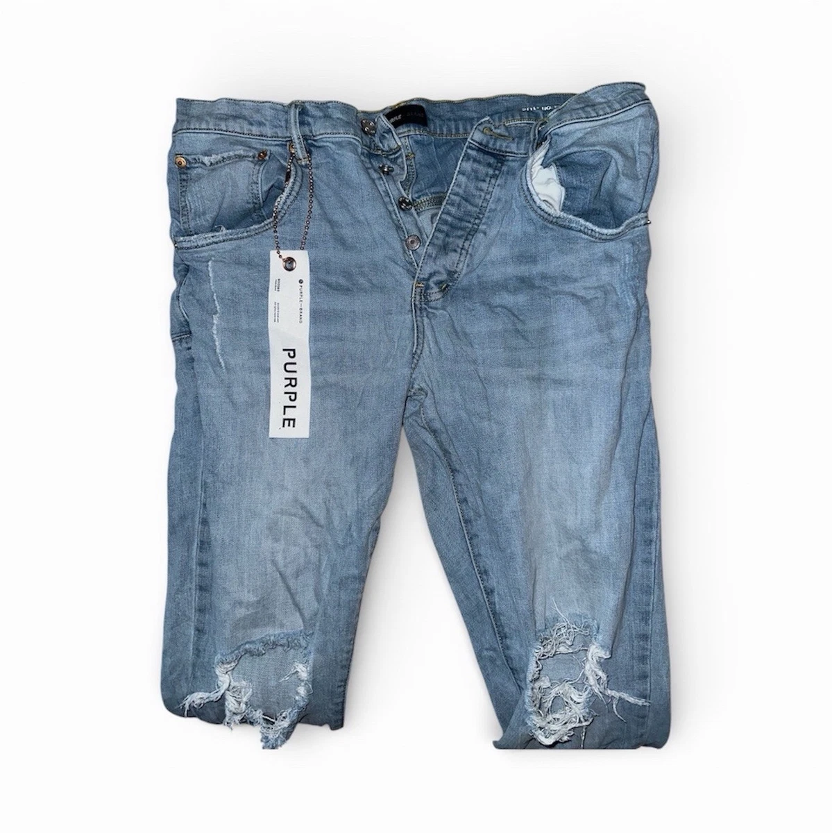 Purple Mid (10-12 in) Rise Jeans for Men for sale | eBay