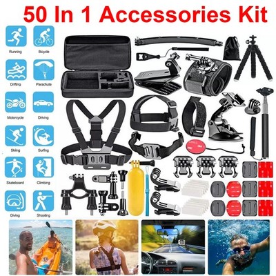 50-in-1 Waterproof Case for Gopro Hero 13 12 11 10 9 Action Camera Accessories
