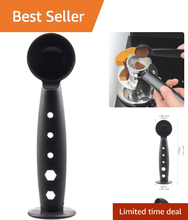 O Tamper And Coffee Measure Scoop - Space-saving Design