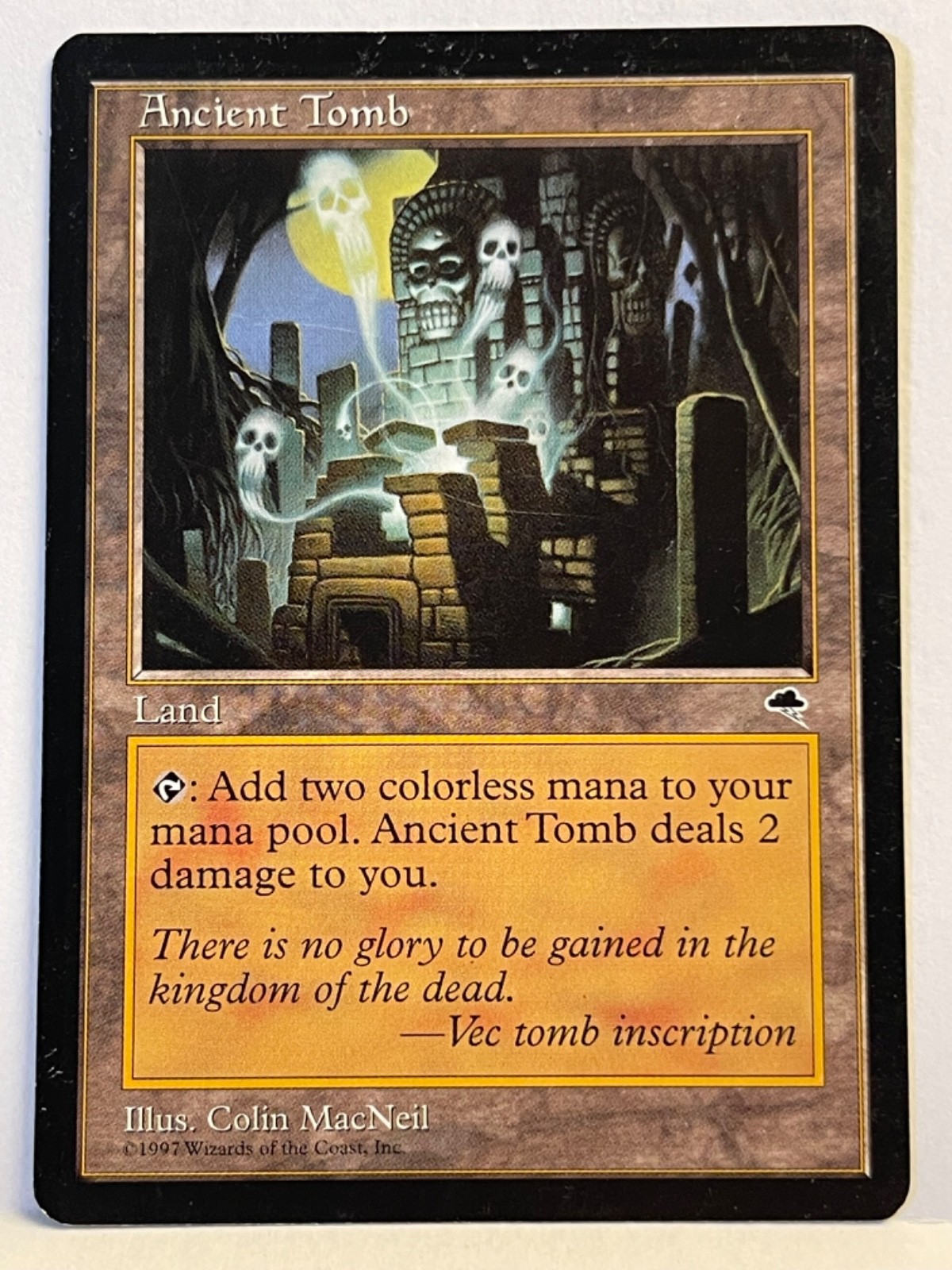 Ancient Tomb Tempest LP/MP scrathes blemishes MTG Magic the Gathering j