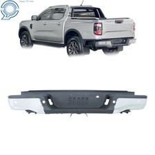 For Ford Ranger 2019-2023 Rear Step Bumper Assembly Chrome Steel Wparking Holes For Ford Ranger 2019-2023 Rear Step Bumper Assembly Chrome Steel Wparking Holes