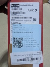 New Lenovo ThinkPad E16 Gen 2 21M5 16 Ryzen 5 7535U 4.5GHz 16GB RAM 512GB SSD