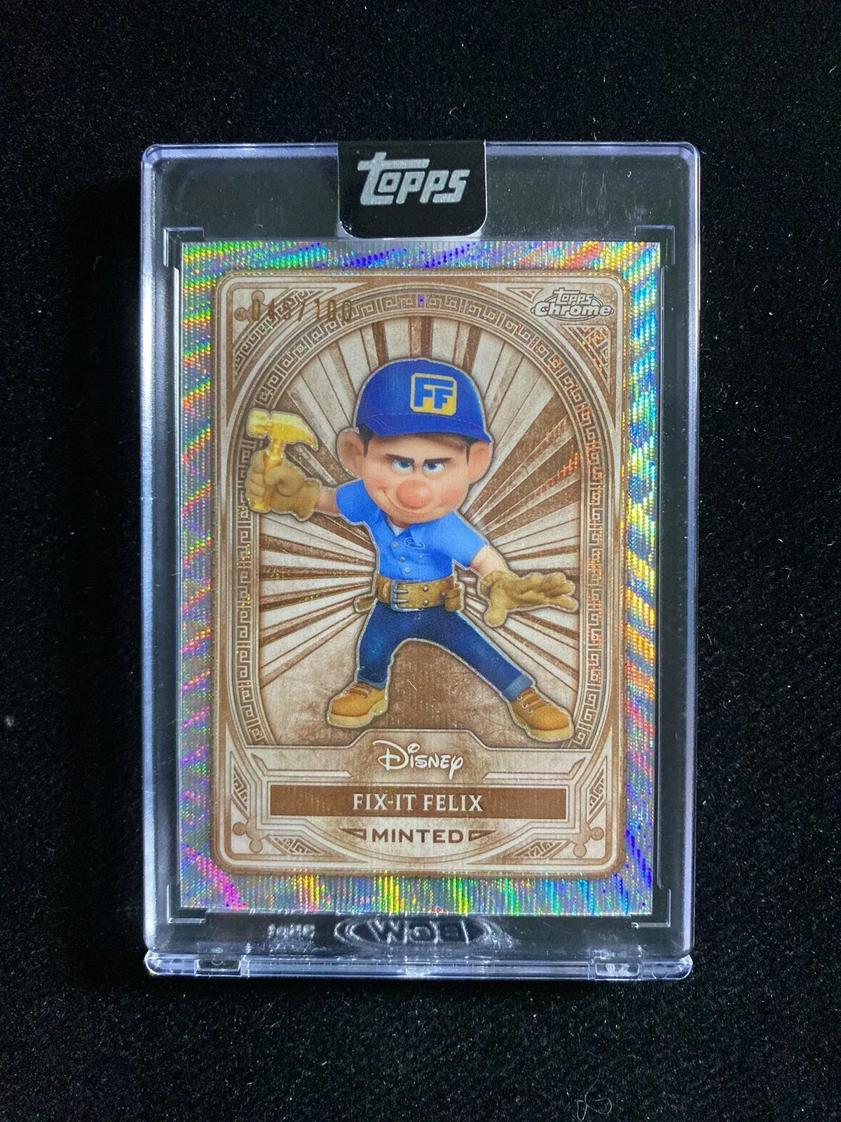 2025 Topps Disney Mint Chrome Bronze Wave #45 Fix-It Felix 045/100 Sealed OC53
