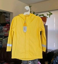 Cat  Jack Toddler Unisex Yellow Waterproof Rain Jacket Hooded Lightweight