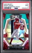 2023 PANINI SELECT TEAL/WHITE/PINK PRIZM #151 BRADY HOUSE 5/49 PSA 9
