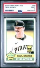 Paul Skenes 2025 Topps Heritage #60 PSA 9 Mint Pirates