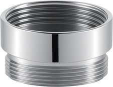 Faucet Aerator Adapter - 55/64 Inch Female to 55/64 Inch Male, Chrome Brass Sink