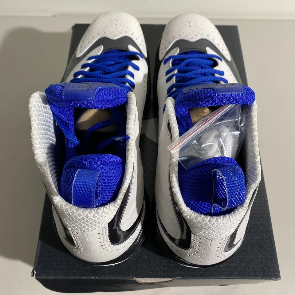 Talla 12.5 - Air Jordan 2012 Q Blanco Negro Royal 508320-172 ¡Nuevo! ¡Envío rápido! Foto 3 de 4