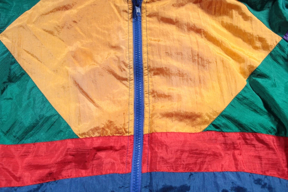 Chaqueta cortavientos Active Elements vintage años 80 90 L multicolor Foto 3 de 4