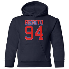 Benito 94 Jersey Style Support - Ball Style for Fans YOUTH Hooded Sweatshirt