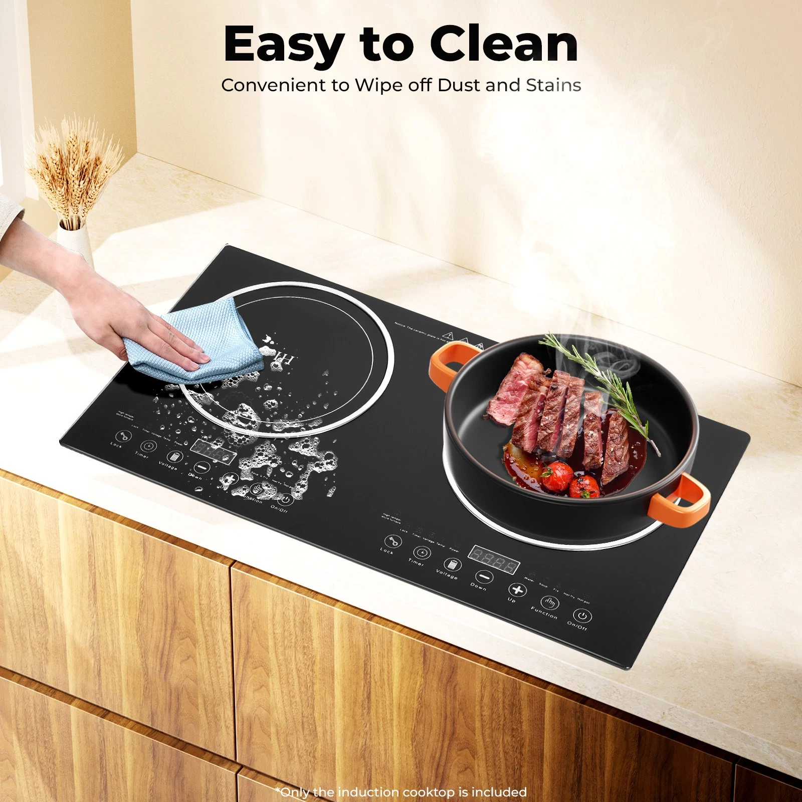 2400W Electric Dual Induction Cooker Cooktop 8 Gear Countertop Double Burner New
Opens in a new wind