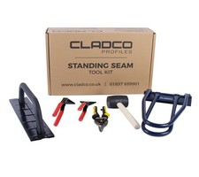 Cladco Standing Seam Roofing Tool Kit – Seamer, Folder, Snips, Pliers & Mallet