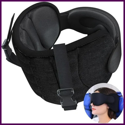 #ad 3D Contoured Travel Pillow 100% Blackout Zero Eye Pressure Sleeping Mask Soft $17.66
