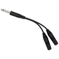 NEW Ampridge GA101 Jam Cable Dual Guitar Adapter 1/4" Stereo Instrument Cable.