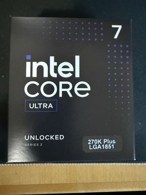 Intel Core Ultra 7 270K Plus Desktop Processor - 24 cores W 2 FREE GAMES not Amd