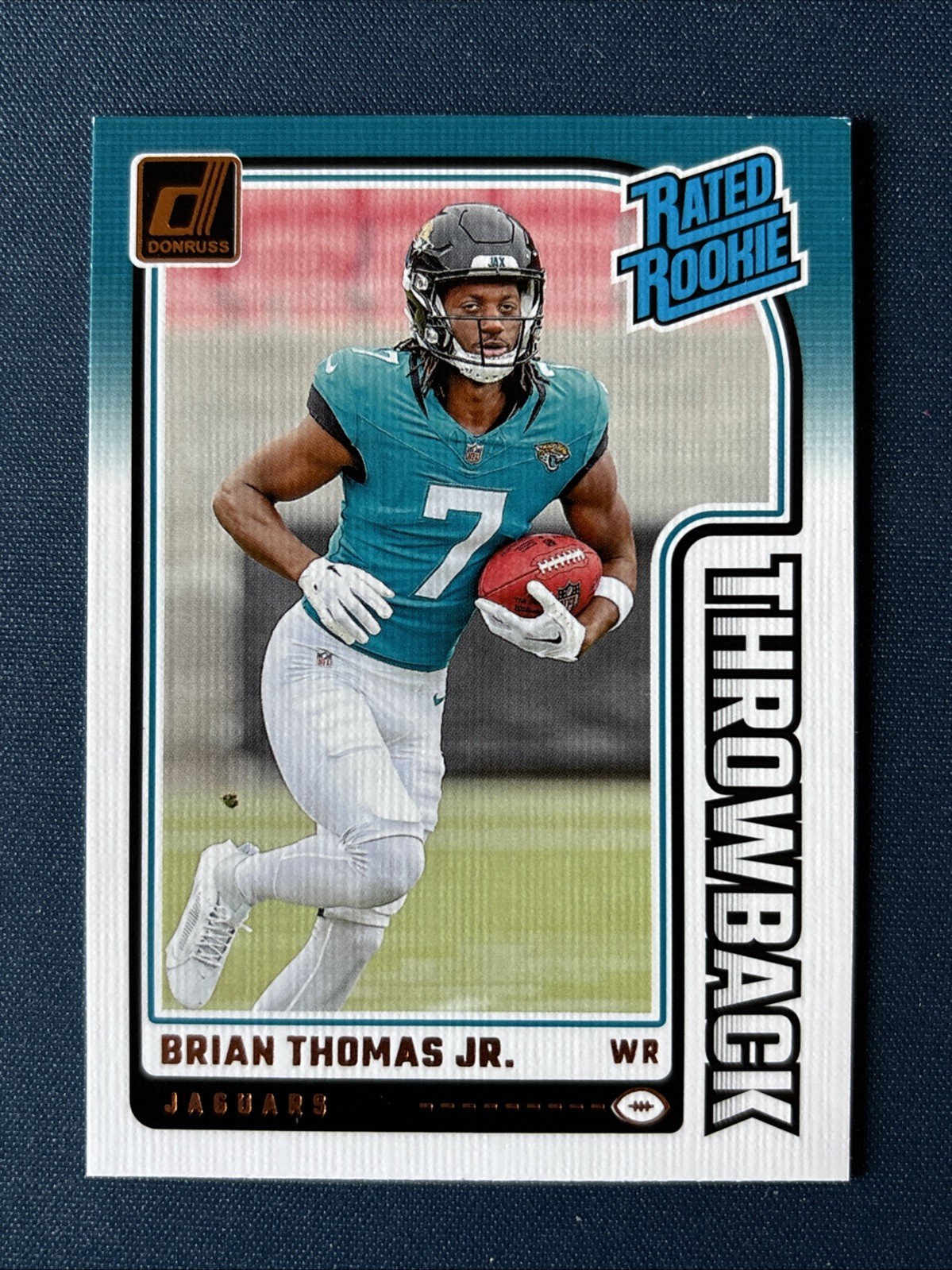 2024 Donruss #7 Brian Thomas Jr. Rated Rookies Throwback
