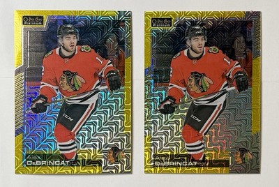 Alex DeBrincat Yellow Traxx /249 2020 O-Pee-Chee Platinum (2x) Cards Blackhawks
