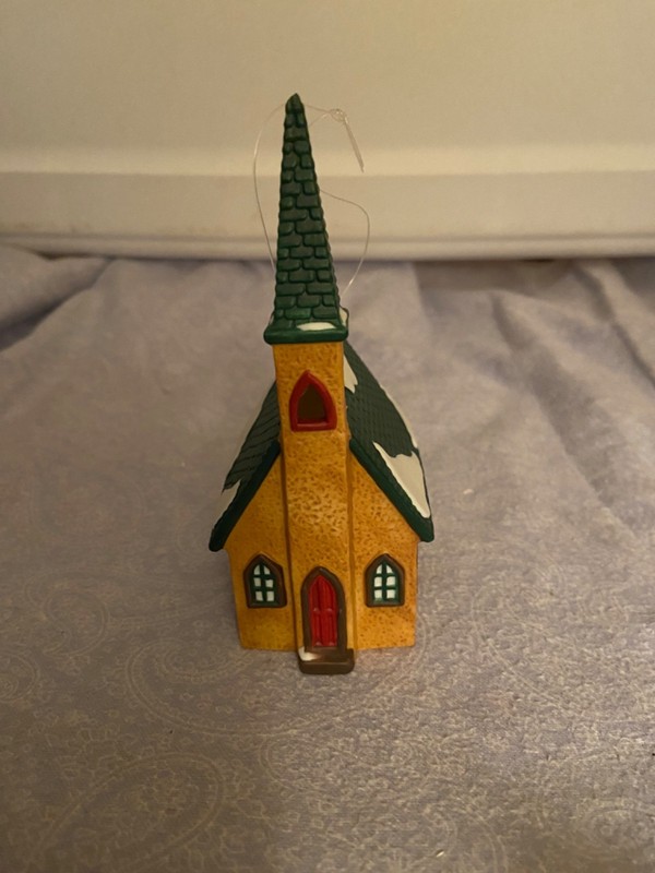 Department 56 MerryMakers Hand-Painted Porcelain Church Ornament in Box
