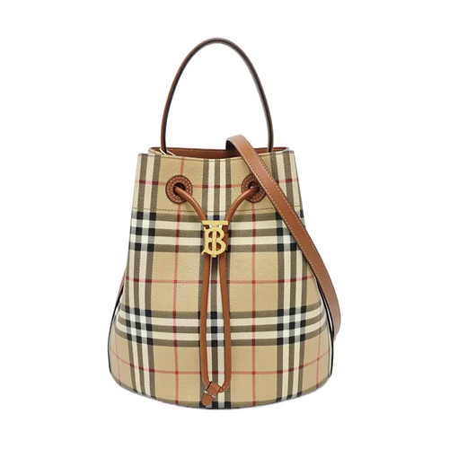 BURBERRY TB Handbags Leather Beige Free Shipping | Duties Paid