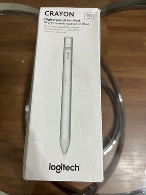 Logitech 914-000070 Crayon Digital Pencil for iPads W/USB-C Port, Silver