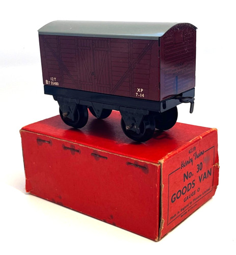 Hornby Spur O No 30 12 Tonnen Güterwagen mit Karton (RC 24807) B755480 | Condition: Used
