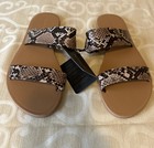 Forever 21 Snake Print Slide Sandals Women’s  Size 6.5 NWT — photo 1