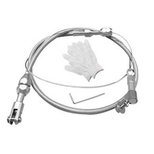 36" Braided Throttle Cable Kit, Universal Accelerator Adjustable 36 Inch