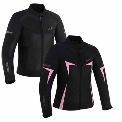 Damen Motorradjacke   Leichte Sommer Textiljacke mit CE Protektoren Air Lady