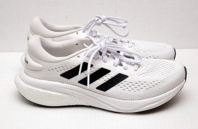 Adidas Men's Supernova 2 Running Shoes White Black Size 6.5 New 
