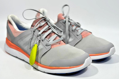 Adidas Neo Cloudfoam F99572 Gray/Peach Running Shoes   Women US 9 (CM 26)   New