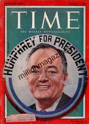 1960 Time February 1 Humphrey for President; Neo Nazis in Germany; Sgt. Presley
