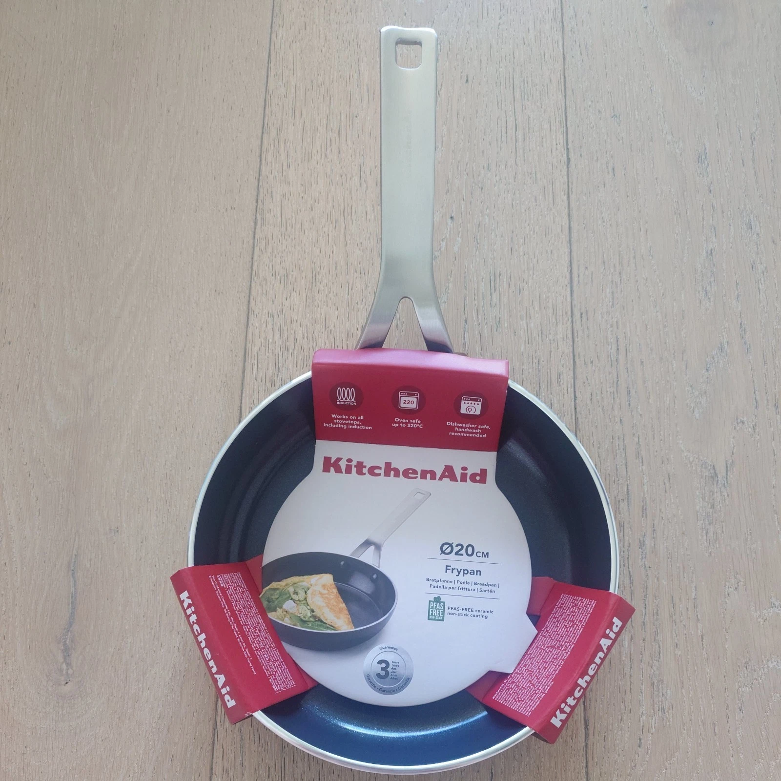 *NEW* Kitchen Aid NON STICK ALUMINUM STAINLESS STEEL Fry Pan 20cm *NEW*