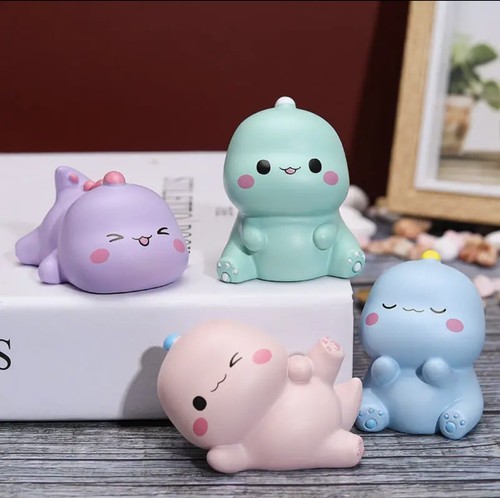 4pcs Cute Dinosaur interior car decoration Figure Toys - Picture 3 of 5